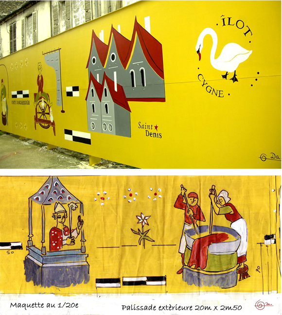 mur archéologie st Denis Da garraud